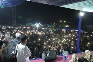 Peringatan 1 Muharram 1447 Hijriah yang dilaksanakan di Lapangan Sepak Bola Nagrog, Kecamatan Karangpawitan, Kabupaten Garut, Kamis (26/6/2025).